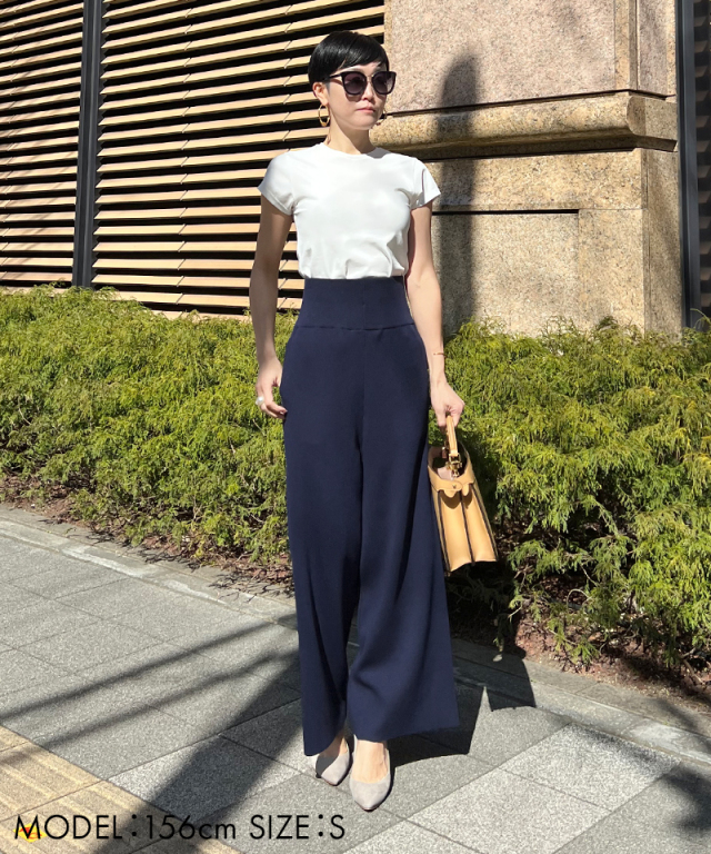 ハイウエストニットワイドパンツ｜JENNE(ジェンヌ)公式通販：パリ  