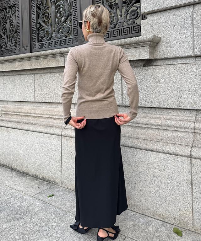 JENNE カシミヤ混ソフトタッチタートルネック　ブラック　S カシミヤ混ソフトタッチタートルネック｜JENNE(ジェンヌ)公式通販