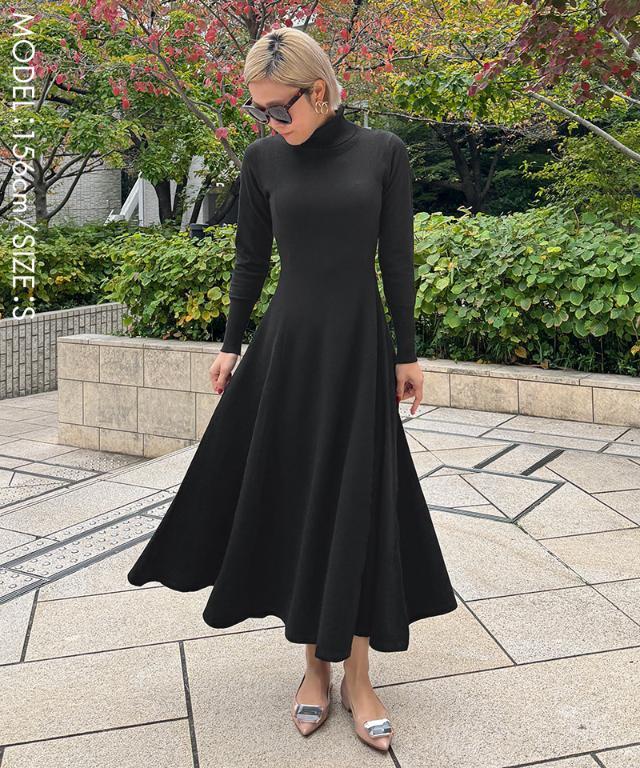 タートルニットフレアワンピース｜JENNE(ジェンヌ)公式通販：パリ  