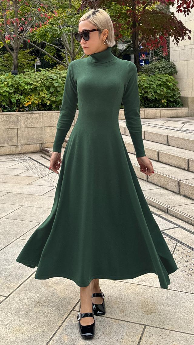 タートルニットフレアワンピース｜JENNE(ジェンヌ)公式通販：パリ  