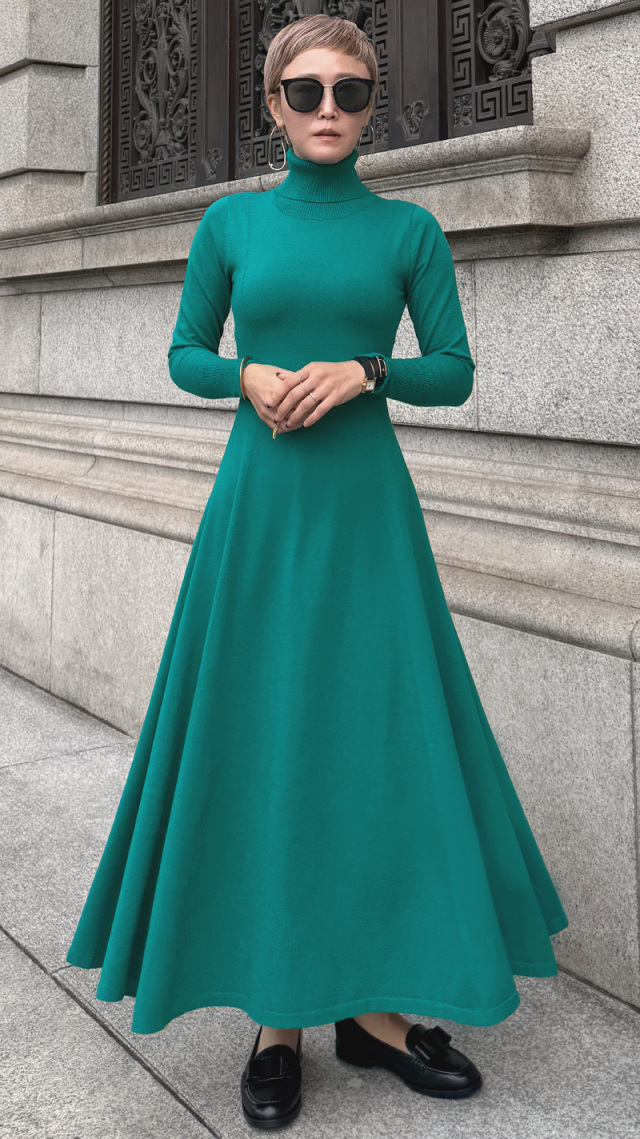 タートルニットフレアワンピース｜JENNE(ジェンヌ)公式通販：パリ