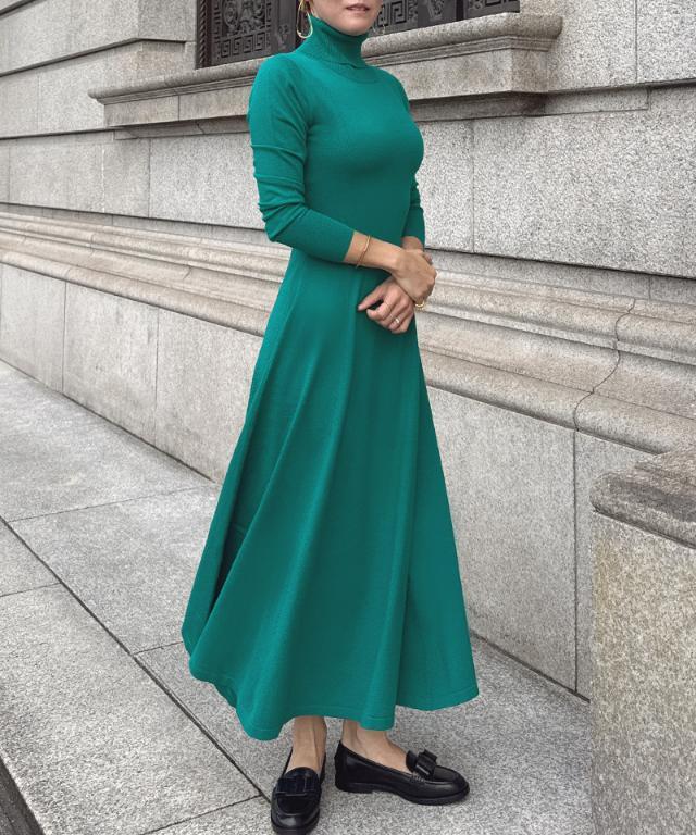 タートルニットフレアワンピース｜JENNE(ジェンヌ)公式通販：パリ