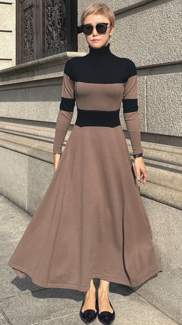 タートルニットフレアワンピース｜JENNE(ジェンヌ)公式通販：パリ