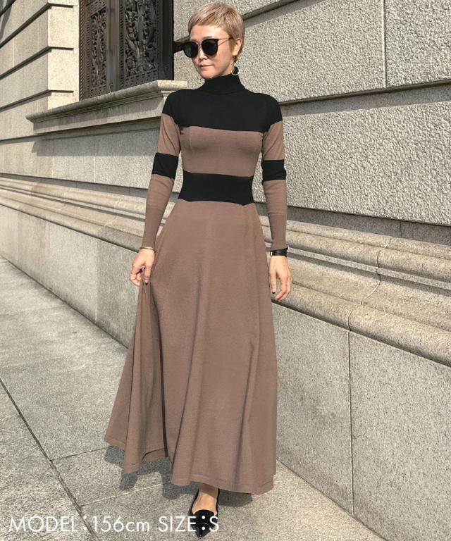 タートルニットフレアワンピース｜JENNE(ジェンヌ)公式通販：パリ