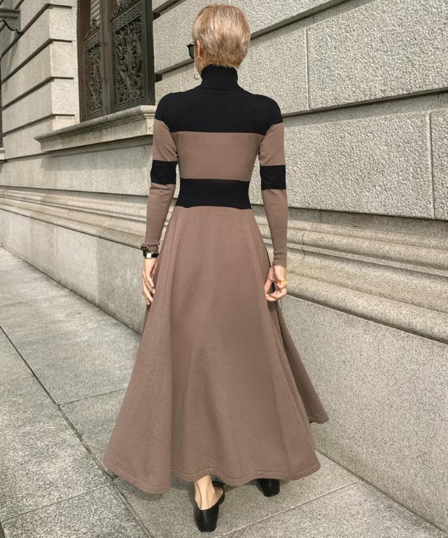 タートルニットフレアワンピース｜JENNE(ジェンヌ)公式通販：パリ