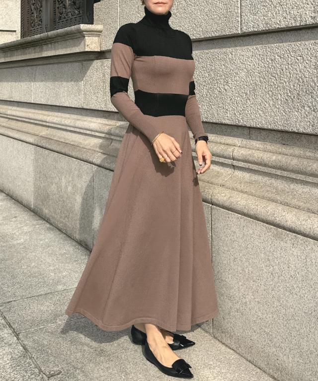 タートルニットフレアワンピース｜JENNE(ジェンヌ)公式通販：パリ