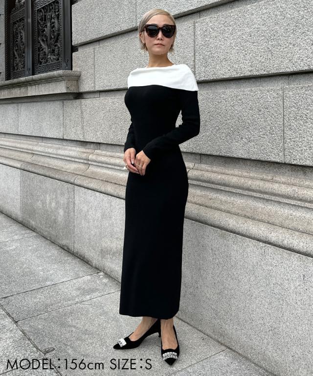 ショルダーラップニットワンピース｜JENNE(ジェンヌ)公式通販：パリ  