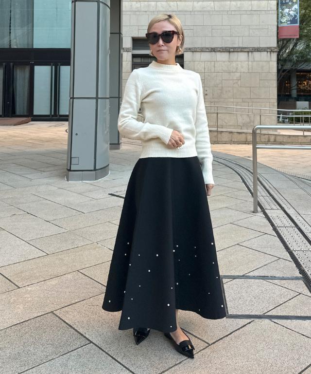 ランダムパールニットスカート｜JENNE(ジェンヌ)公式通販：パリ  