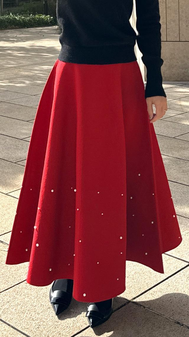 ランダムパールニットスカート｜JENNE(ジェンヌ)公式通販：パリ  