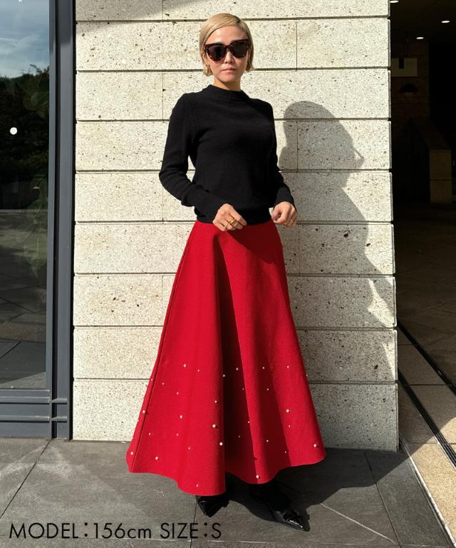 ランダムパールニットスカート｜JENNE(ジェンヌ)公式通販：パリ  