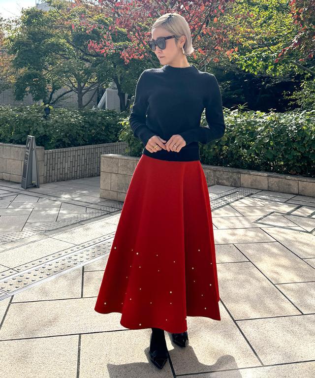 ランダムパールニットスカート｜JENNE(ジェンヌ)公式通販：パリ  