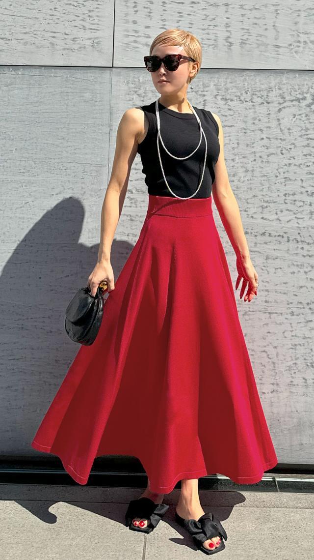 パリジェンヌニットフレアスカート｜JENNE(ジェンヌ)公式通販：パリ  