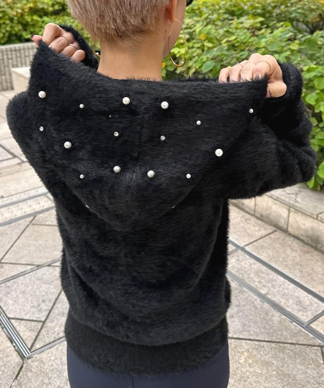 新品　美品　人気　jenne パールフーディ　ブラック　黒　サイズS パールフーディー｜JENNE(ジェンヌ)公式通販：パリジェンヌのように