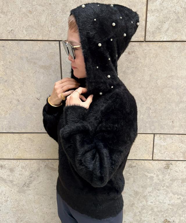 新品　美品　人気　jenne パールフーディ　ブラック　黒　サイズS パールフーディー｜JENNE(ジェンヌ)公式通販：パリジェンヌのように