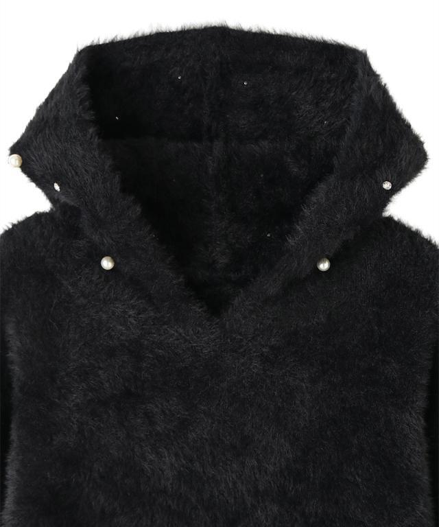 新品　美品　人気　jenne パールフーディ　ブラック　黒　サイズS パールフーディー｜JENNE(ジェンヌ)公式通販：パリジェンヌのように