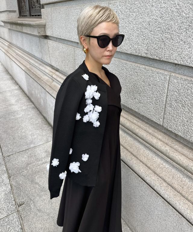 フラワーモチーフ付カーディガン｜JENNE(ジェンヌ)公式通販：パリ