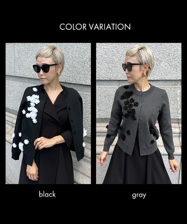 フラワーモチーフ付カーディガン｜JENNE(ジェンヌ)公式通販：パリ