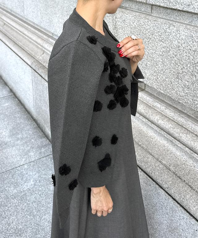 ジェンヌ JENNE フラワーモチーフ付きカーディガン ニット お花 M 美品 フラワーモチーフ付カーディガン｜JENNE(ジェンヌ)公式通販：パリ