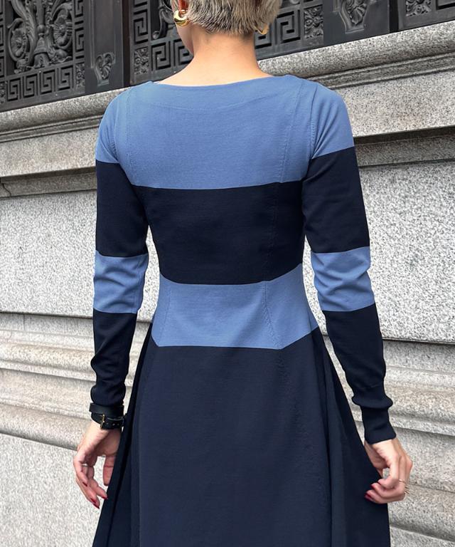 配色美ラインニットワンピース｜JENNE(ジェンヌ)公式通販：パリ