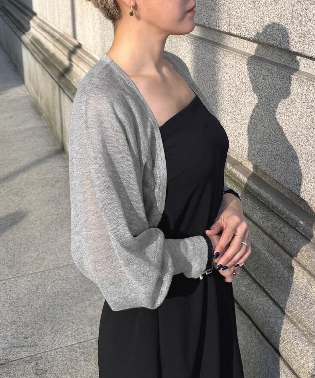 JENNE ジェンヌ シアーボレロカーディガン ブラック 黒 カーディガン シアーボレロカーディガン｜JENNE(ジェンヌ)公式通販：パリジェンヌの