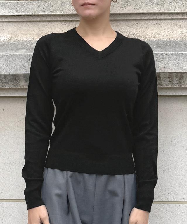 she tokyo シルクウール　ブラウス　ブラック Vネック 楽天市場】LILYSILK シルク ブラウス シャツ レディース ボウタイ付き