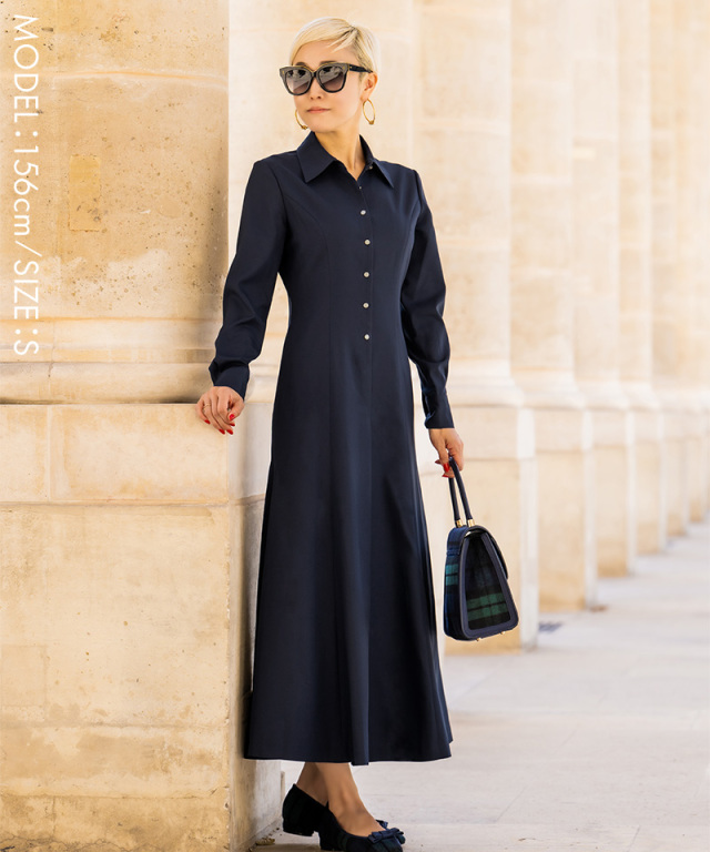 ジョーゼット美ラインシャツワンピース｜JENNE(ジェンヌ)公式通販  