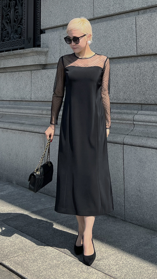 Acka tulls sheer one-piece チュールシアーワンピース NEW ARRIVAL  