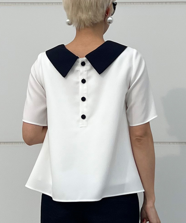 付け襟 バイカラーブラウス｜JENNE(ジェンヌ)公式通販：パリジェンヌの  