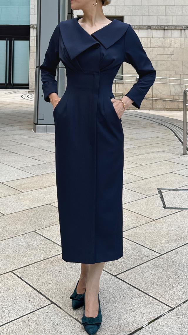 アシンメトリーカラーワンピース｜JENNE(ジェンヌ)公式通販：パリ  