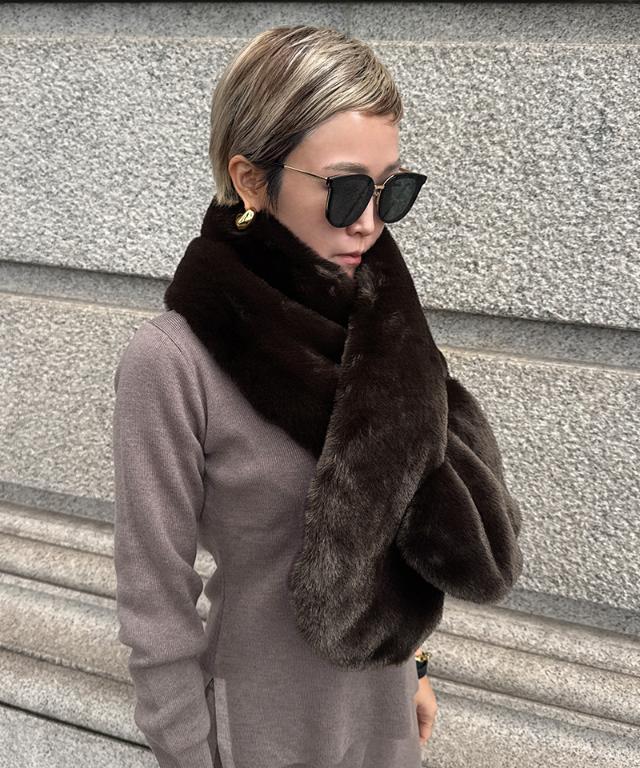 新品 完売品 JENNE リッチボリュームファー マフラー ブラック リッチボリュームファーマフラー｜JENNE(ジェンヌ)公式通販：パリ