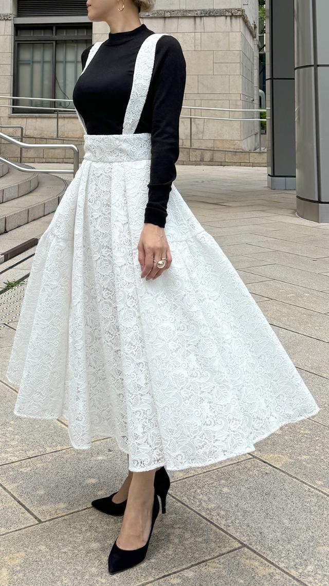 2WAYレースサスペンダースカート｜JENNE(ジェンヌ)公式通販：パリ  