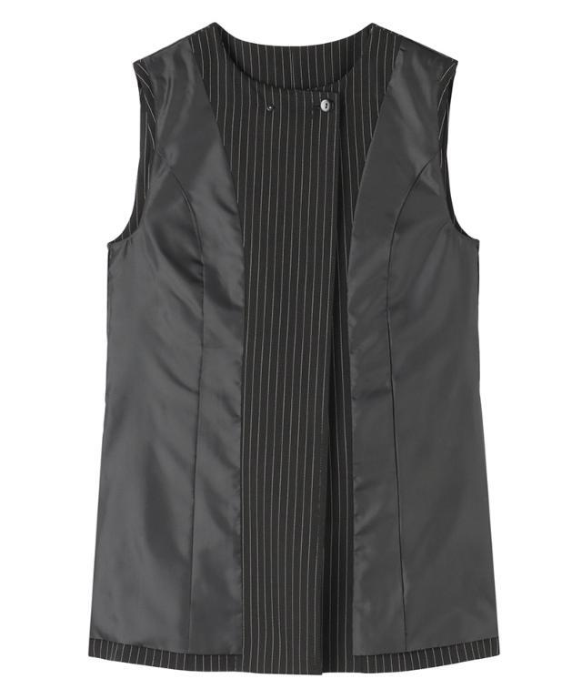 JENNE ジレ/ ブラック ピンストライプモダンジレ｜JENNE(ジェンヌ)公式通販：パリ