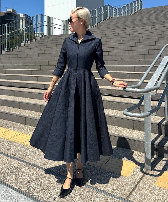 【JENNE】膨れジャガードフレアワンピース 膨れジャガードフレアワンピース｜JENNE(ジェンヌ)公式通販：パリ