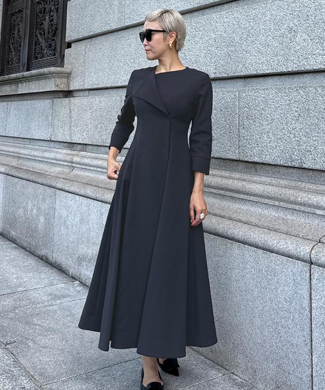 カラー折り返しワンピース｜JENNE(ジェンヌ)公式通販：パリジェンヌの