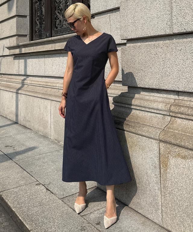 ピンストライプ美シルエットワンピース｜JENNE(ジェンヌ)公式通販