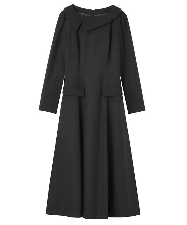 ❁ JURGENLEHL アシンメトリーワンピース ウール　ハイネック ❁ JURGENLEHL アシンメトリーワンピース ウール ハイネック