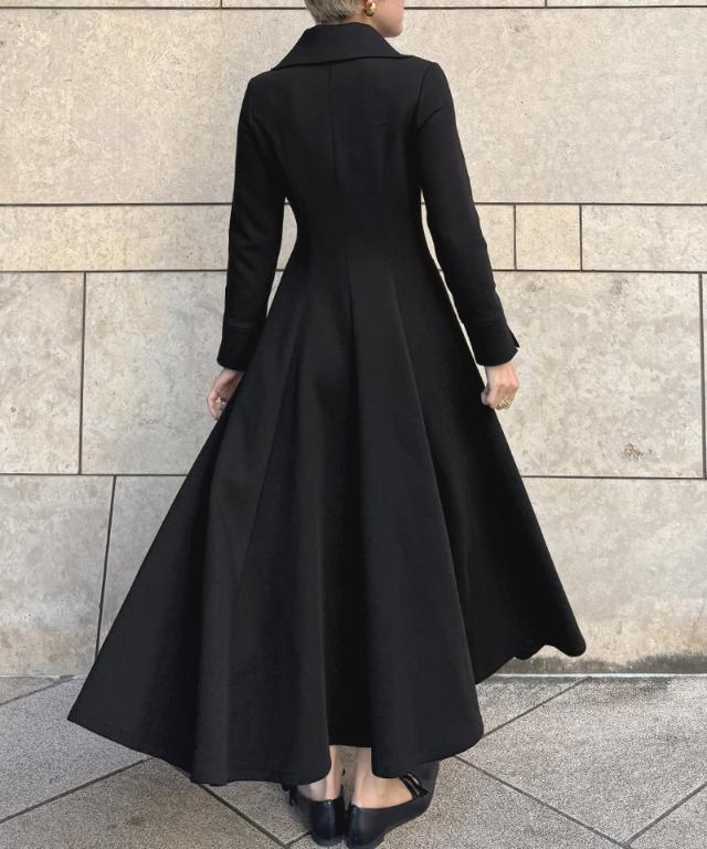 JENNE 日本製ボリュームフレアカットワンピース ブラック 日本製ボリュームフレアカットワンピース｜JENNE(ジェンヌ)公式