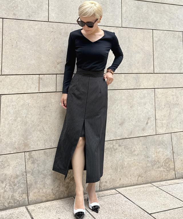 国内発送★セザンヌ フラワー柄 ミディ丈 スリット入り スカート JENNEラグジュアリーフラワースカート｜JENNE(ジェンヌ)公式通販