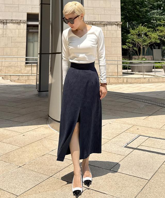 QUNG / シレナセンタースリットsk QUNG / シレナセンタースリットsk 新品ファッション - QUNG クン