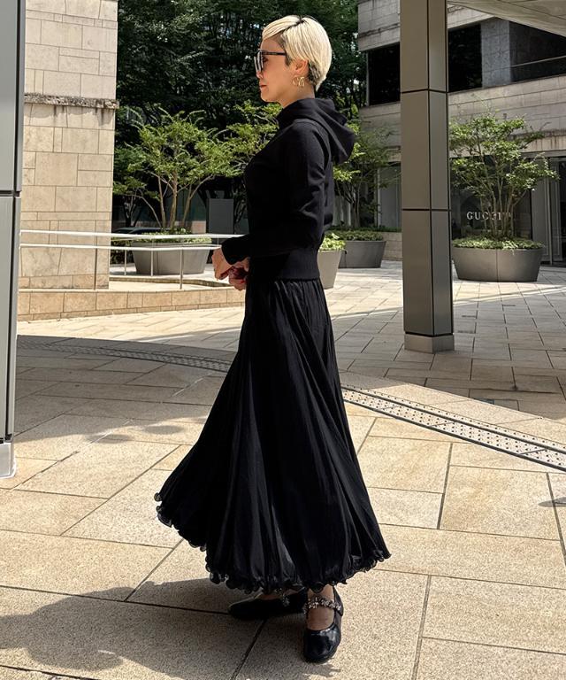 新品　今季　完売品　ジェナ　jena リブカラーロングコート　チャコール 新品 今季 完売品 ジェナ jena リブカラーロングコート