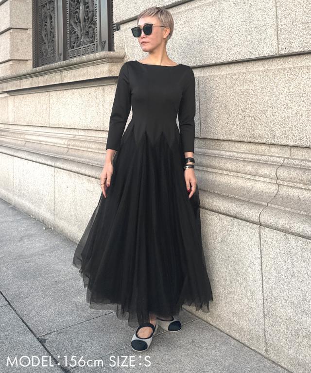 チュール切り替えワンピース｜JENNE(ジェンヌ)公式通販：パリジェンヌ