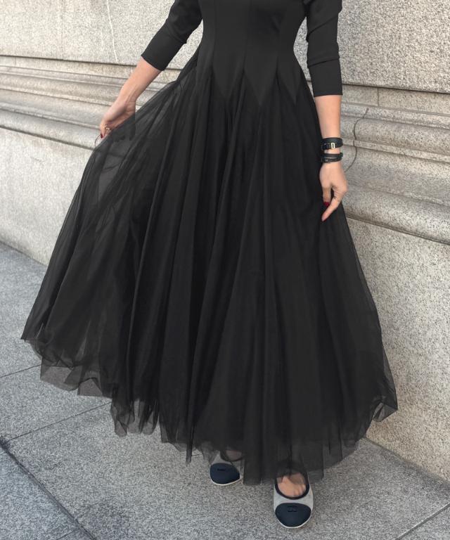 チュール切り替えワンピース｜JENNE(ジェンヌ)公式通販：パリジェンヌ