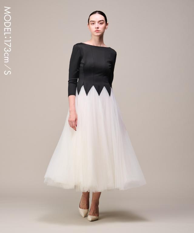 チュール切り替えワンピース｜JENNE(ジェンヌ)公式通販：パリジェンヌ