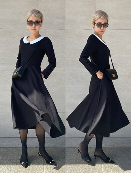 付け襟モダンワンピース Jenne ジェンヌ 公式通販 美しく見せてくれるお洋服ブランド