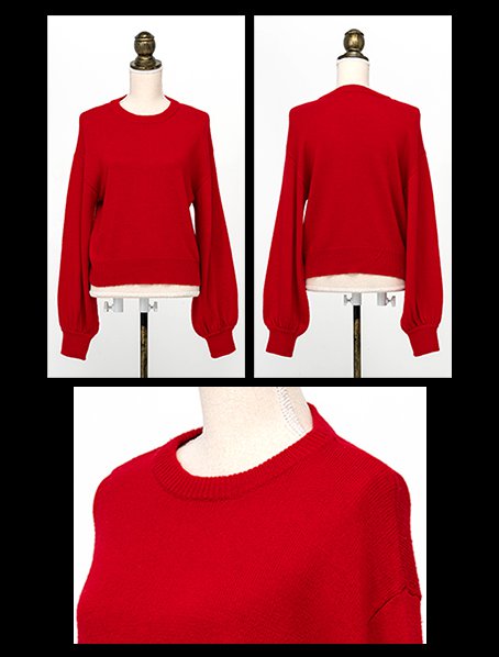 袖バルーンニット Jenne ジェンヌ 公式通販 美しく見せてくれるお洋服ブランド