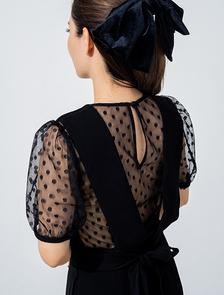 ドットチュールフレンチワンピース｜JENNE(ジェンヌ)公式通販：パリ  