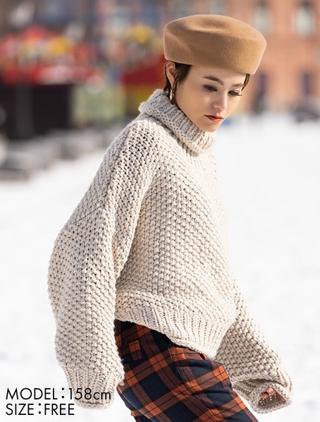 ざっくりタートルニット Jenne ジェンヌ 公式通販 美しく見せて