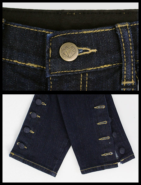 サイドボタンインディゴデニム Jenne ジェンヌ 公式通販 美しく見せてくれるお洋服ブランド