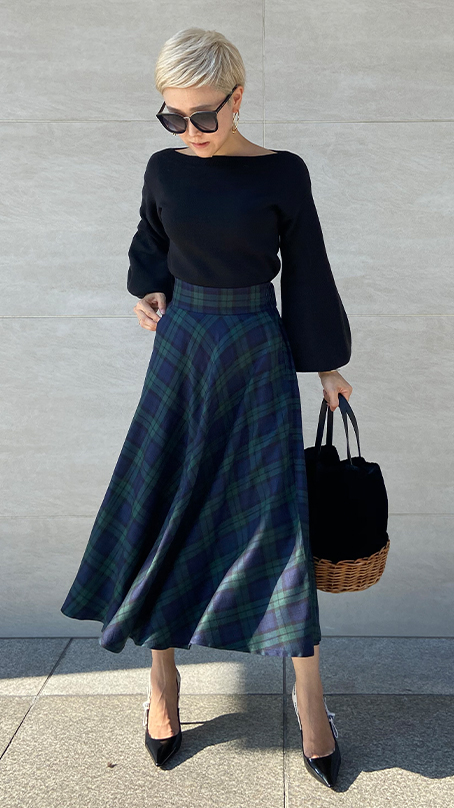 タータンチェックフレアスカート Jenne ジェンヌ 公式通販 美しく見せてくれるお洋服ブランド タータンチェックフレアスカート Jenne ジェンヌ 公式通販 美しく見せてくれるお洋服ブランド