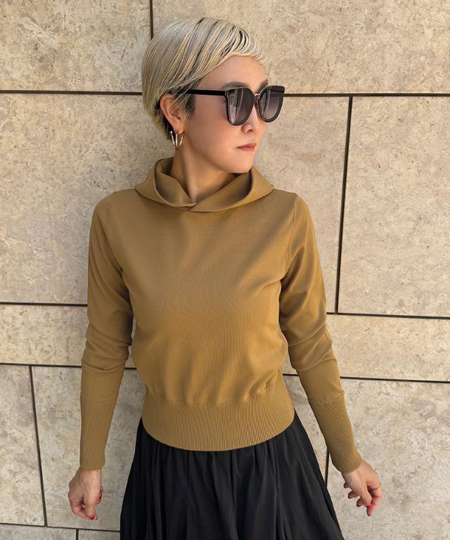 新品 MARINA YEE FELIX 変形 クルーネック ニット 7G撚糸モールガータークルーネックニット｜メンズファッション